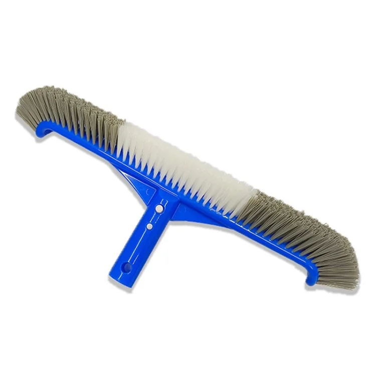 Cepillo de la Piscina de 17.5 Pulgadas Para la Limpieza de Paredes de la Piscina de Nylon Extremos Curvos de la Piscina Del Cepillo de la Piscina