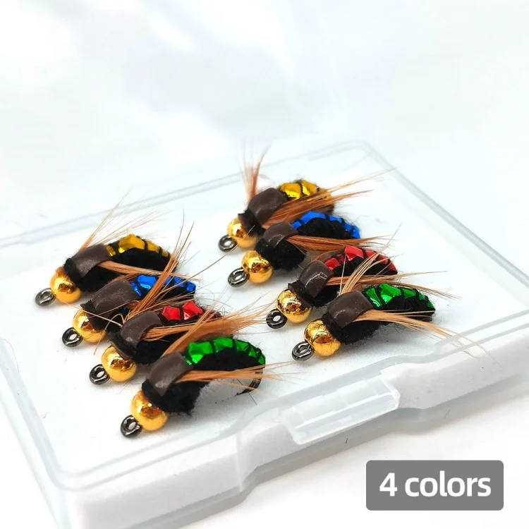 Xb022 8pcs Künstliche Fliegenköder Fischereifliegen Kit Insekten Angelköder Mit Aufbewahrungsbox