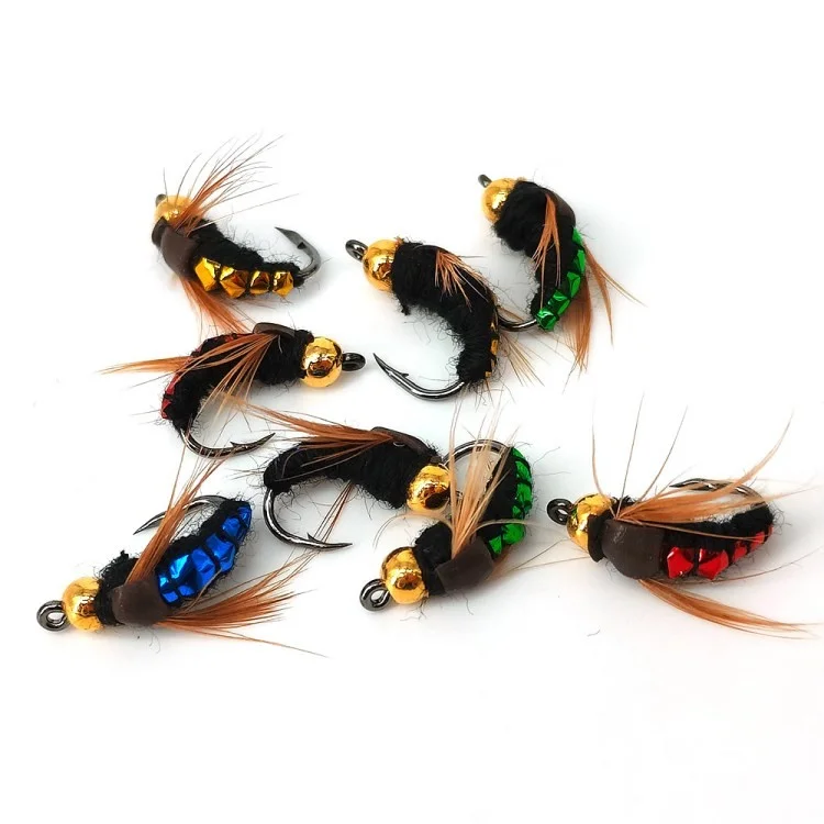 Xb022 8pcs Künstliche Fliegenköder Fischereifliegen Kit Insekten Angelköder Mit Aufbewahrungsbox