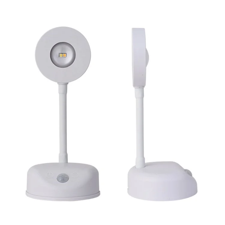 Spotlight Ricaricabile Spot Elettrico Free Electric Light da Parete Interno Spotlight Smart LED Body Sensor Lample - Bianco