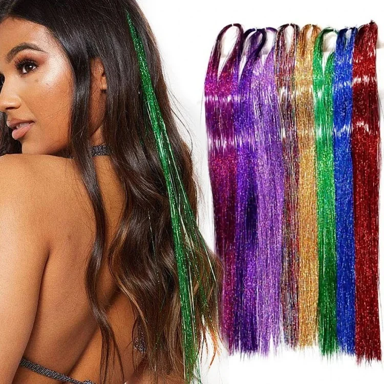 90 cm de Long de Couleur Laser Fibre Chimique Fibre à Haute Température Silk Flom Fishing Lure Ligne DIY Matériau - or