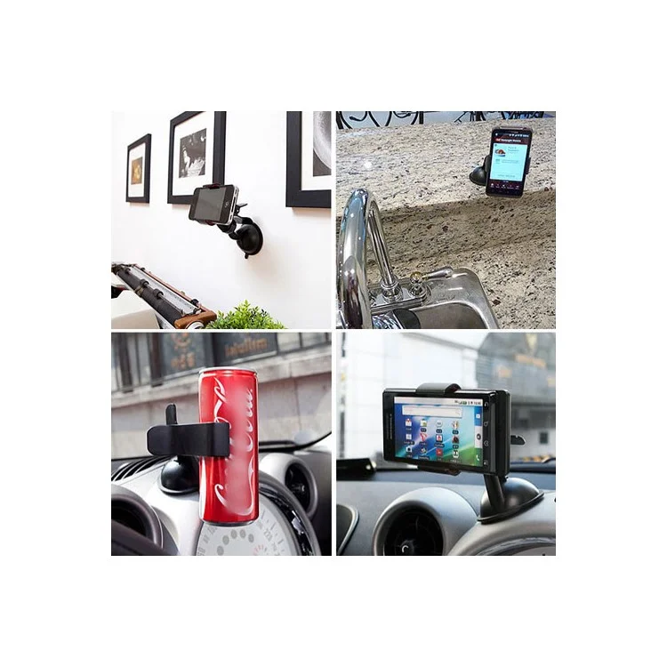 Universal Clipper Car Swivel Mount Holder for Mobile Phone / GPS / PDA / PSP / MP3 - Black