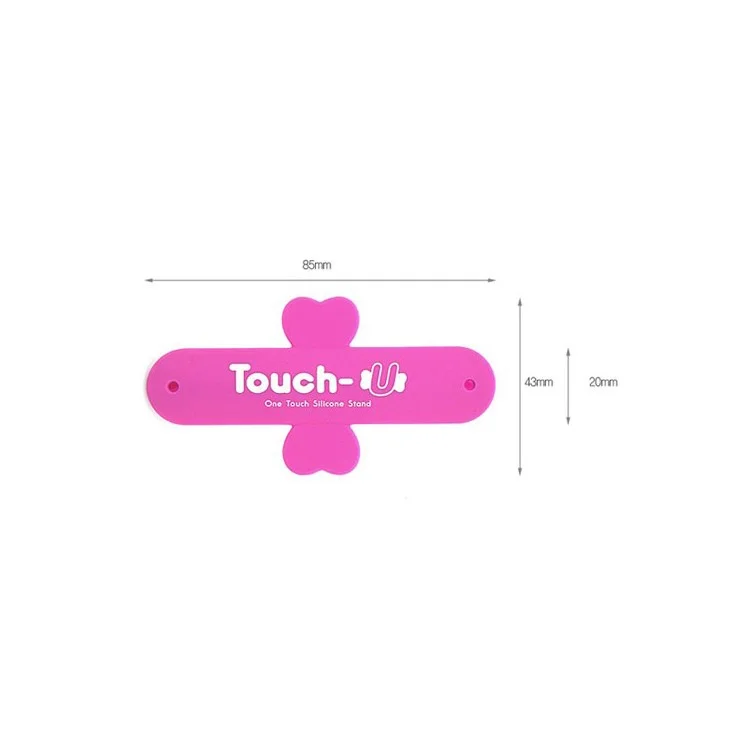Universal Portable Touch U One Touch Silicone Stand for iPhone Samsung HTC Sony Mobile Phones Tablets - Blue