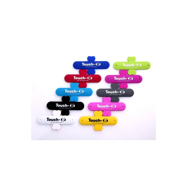 Universal Portable Touch U One Touch Silicone Stand for iPhone Samsung HTC Sony Mobile Phones Tablets - Blue