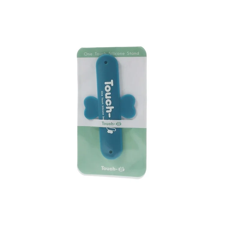 Universal Portable Touch U One Touch Silicone Stand for iPhone Samsung HTC Sony Mobile Phones Tablets - Blue