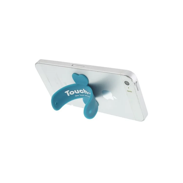 Universal Portable Touch U One Touch Silicone Stand for iPhone Samsung HTC Sony Mobile Phones Tablets - Blue
