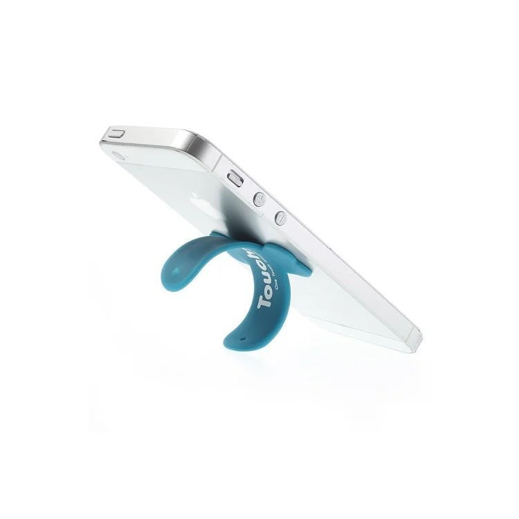 Universal Portable Touch U One Touch Silicone Stand for iPhone Samsung HTC Sony Mobile Phones Tablets - Blue