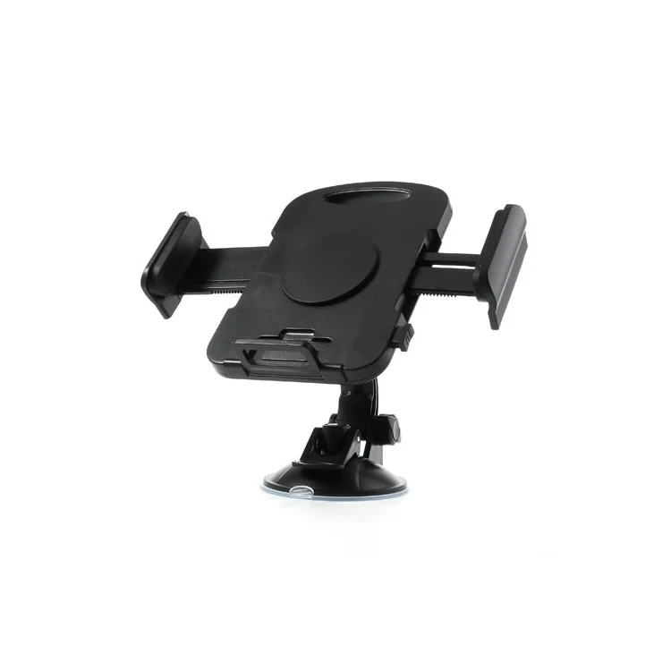 Black Universal 360 Degree Rotating Car Holder for 7-11 inch Tablet, width: 92mm-205mm