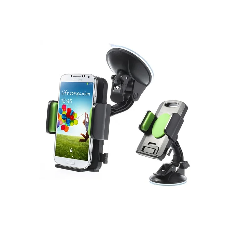 Green Universal 360 Degree Rotating Car Holder for 4.3-7.8 inch Smartphones Tablets, width: 58-125mm