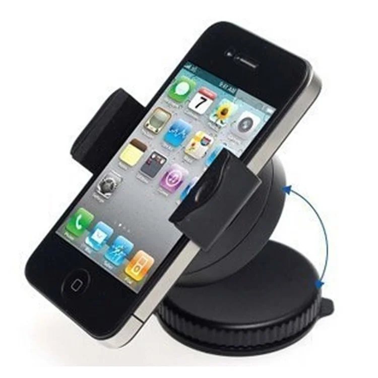 Universal 360 Swivel Mini Suction Cup Car Mount Phone Holder for Mobile Phones PDA GPS, Width: 5cm-8cm
