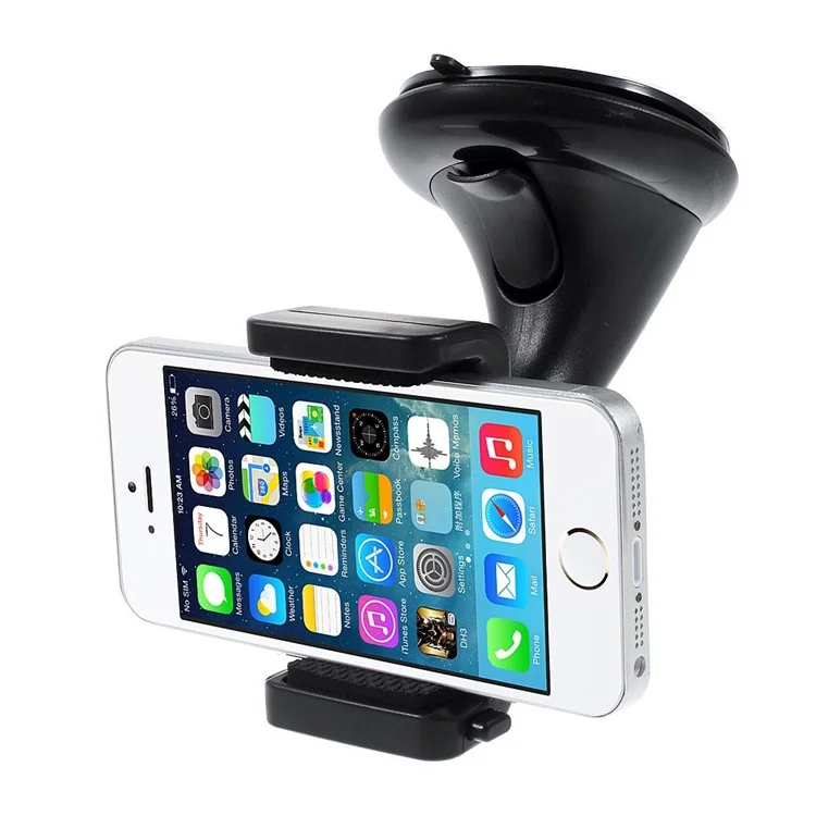 360 Degree Rotation Ball Head Suction Cup Car Mount Holder, Width: 56-87mm