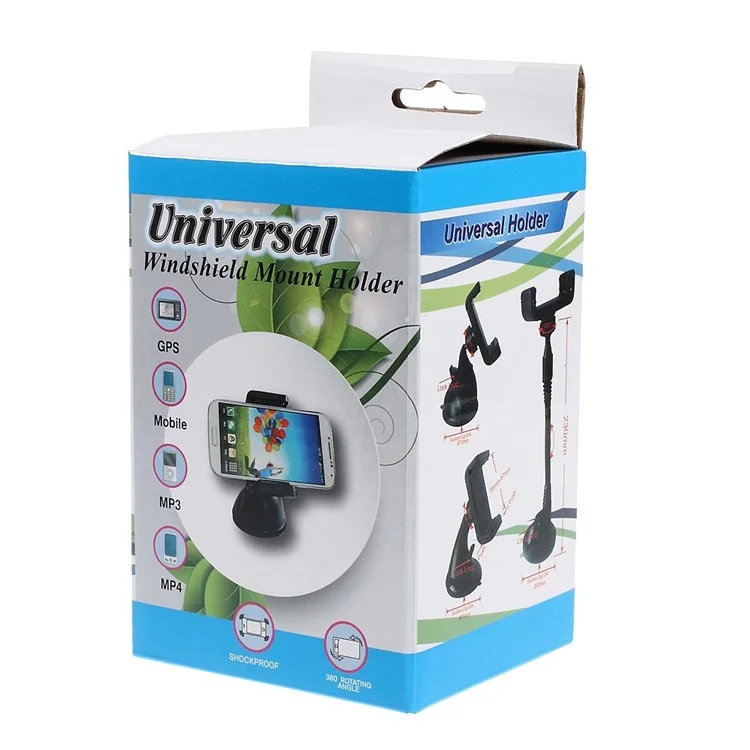 360 Degree Rotation Ball Head Suction Cup Car Mount Holder, Width: 56-87mm
