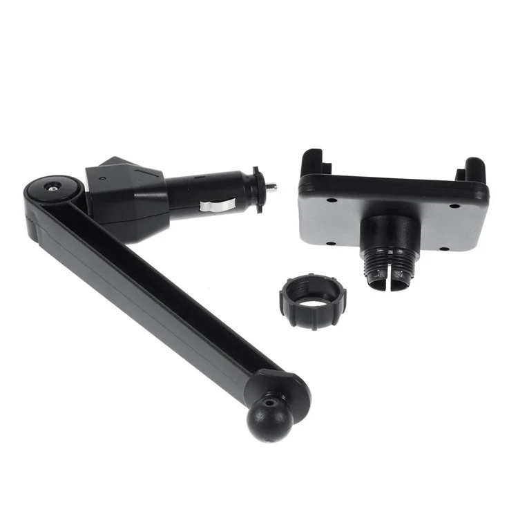 3.1A Dual Outputs Car Charger with Adjustable Universal Mount Holder, Width: 55 ~ 87mm