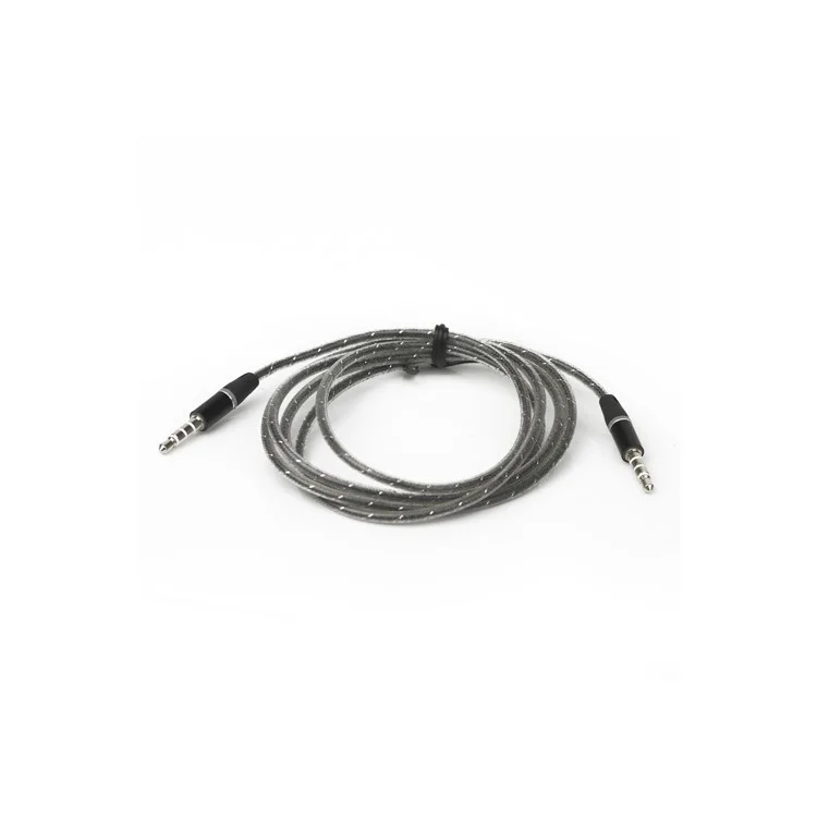 3.5mm Male to Male Stereo Audio Extension Cable, Length: 115cm - Black