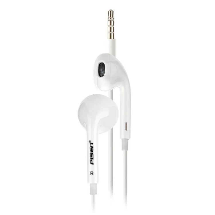 Pisen G203 3.5mm Jack HIFI Stereo Earphone with Mic for Samsung Series