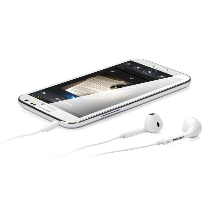Pisen G203 3.5mm Jack HIFI Stereo Earphone with Mic for Samsung Series