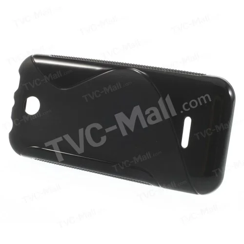 S Line Curve TPU Case Cover for Nokia 225 / 225 Dual SIM - Black