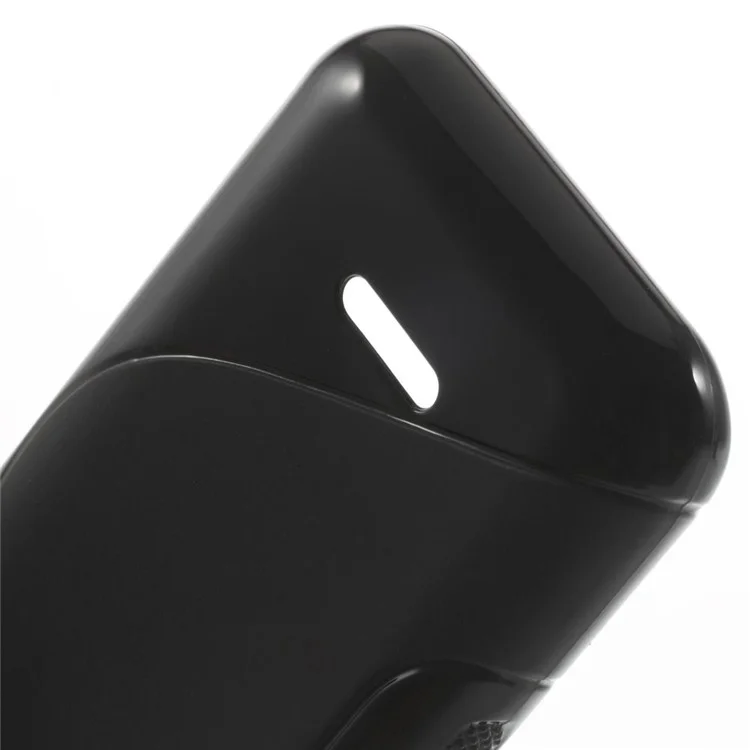 S Line Curve TPU Case Cover for Nokia 225 / 225 Dual SIM - Black