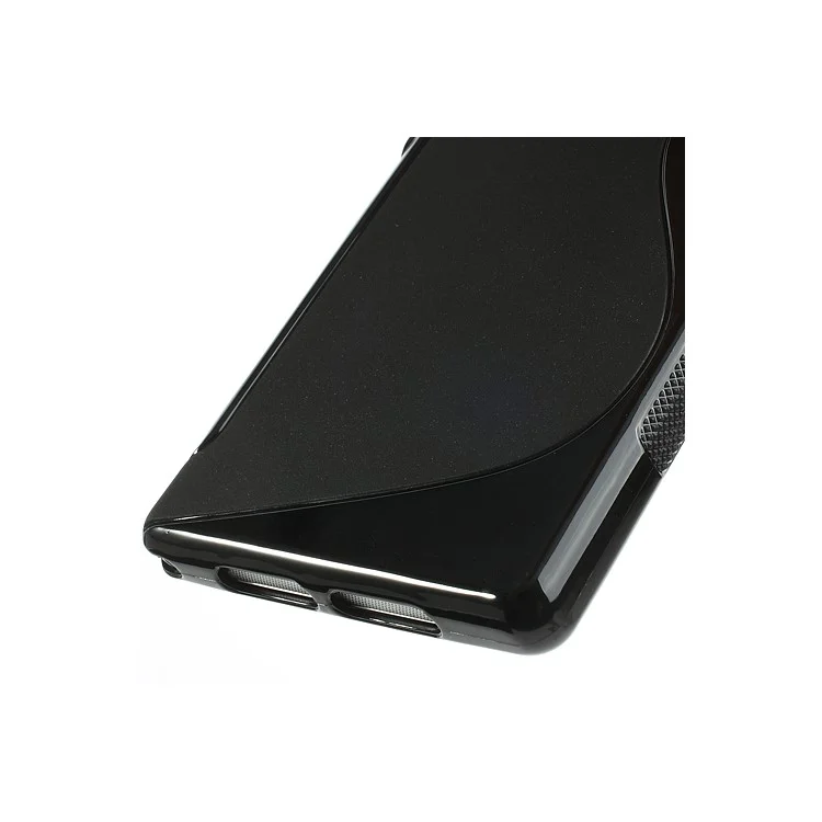 Black S Shape TPU Gel Case for Sony Xperia Z1 Honami C6906 L39h