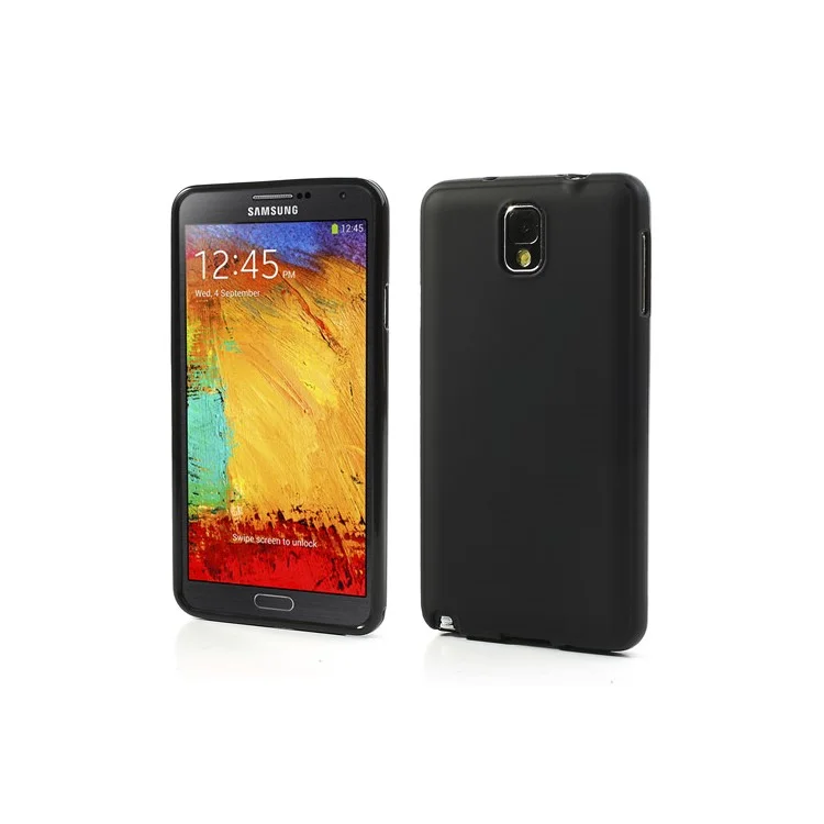 Black Double-Side Frosted TPU Cover for Samsung Galaxy Note 3 N9005