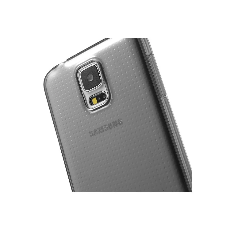 Ultra Slim 0.5mm Soft TPU Case for Samsung Galaxy S5 G900F G900I - Transparent Grey