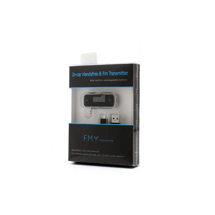 3.5mm Jack In-car Handsfree FM Transmitter for iPhone iPod Samsung Sony etc