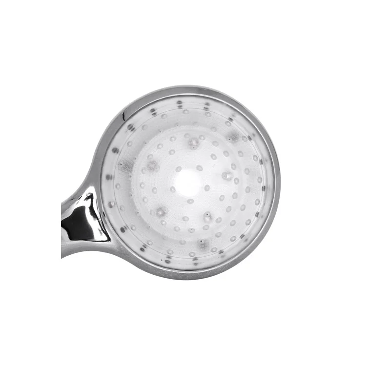 7 Colors Changing LED Shower Head Nozzle Electroplating Hand (5 LEDs)