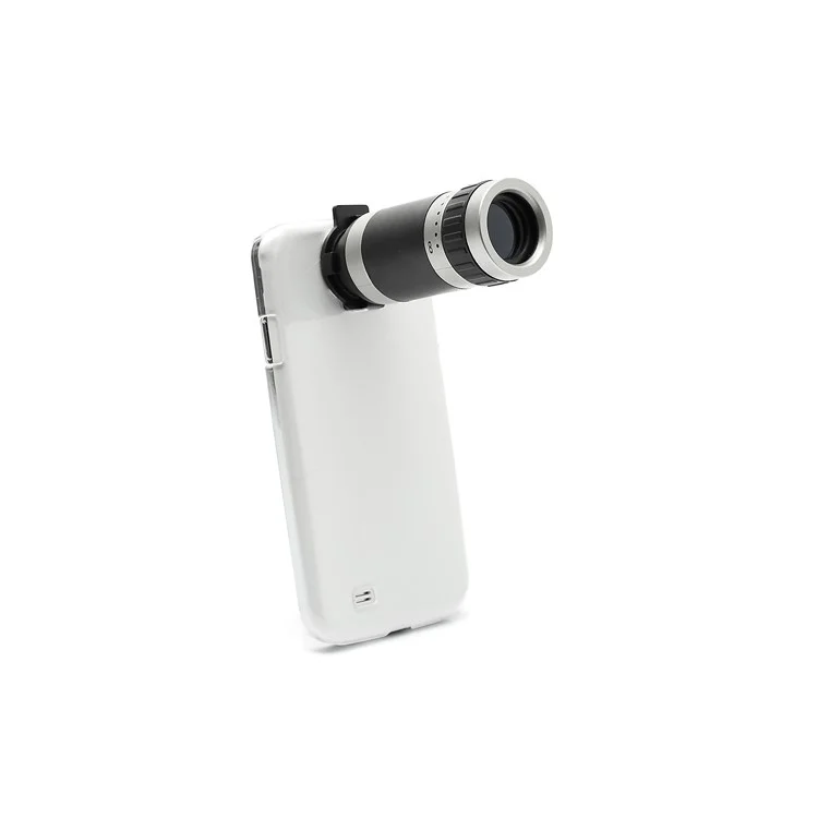 8X Zoom Mobile Phone Telescope Camera Lens w/ Crystal Case for Samsung Galaxy S4 S IV i9500