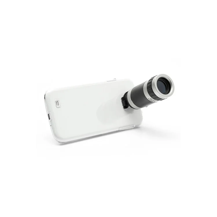 8X Zoom Mobile Phone Telescope Camera Lens w/ Crystal Case for Samsung Galaxy S4 S IV i9500