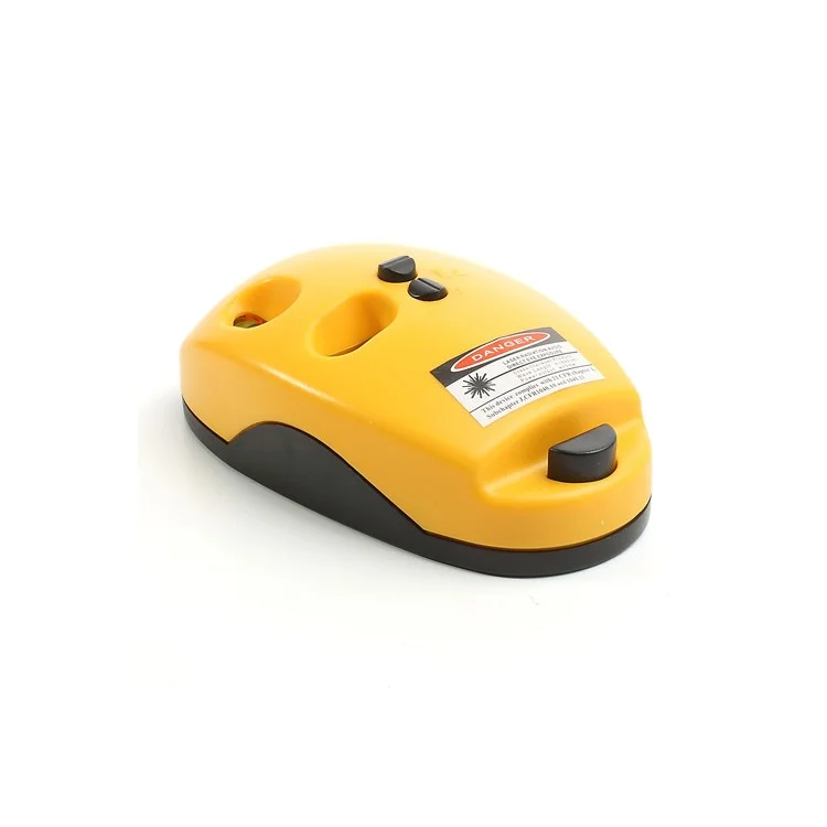 Mini Laser Level Measuring Ruler Mouse 2 Laser Lines 2 Bubbles Vials