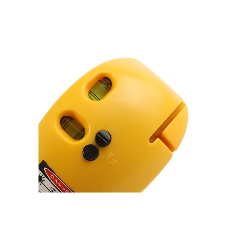 Mini Laser Level Measuring Ruler Mouse 2 Laser Lines 2 Bubbles Vials