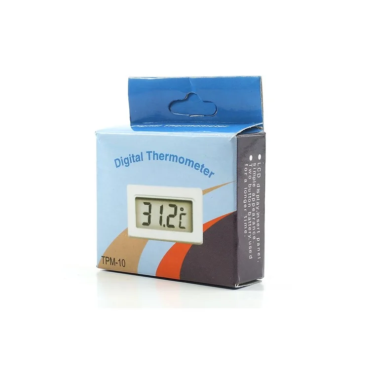 Mini Digital Thermometer LCD Display Insert Panel Design TPM-10