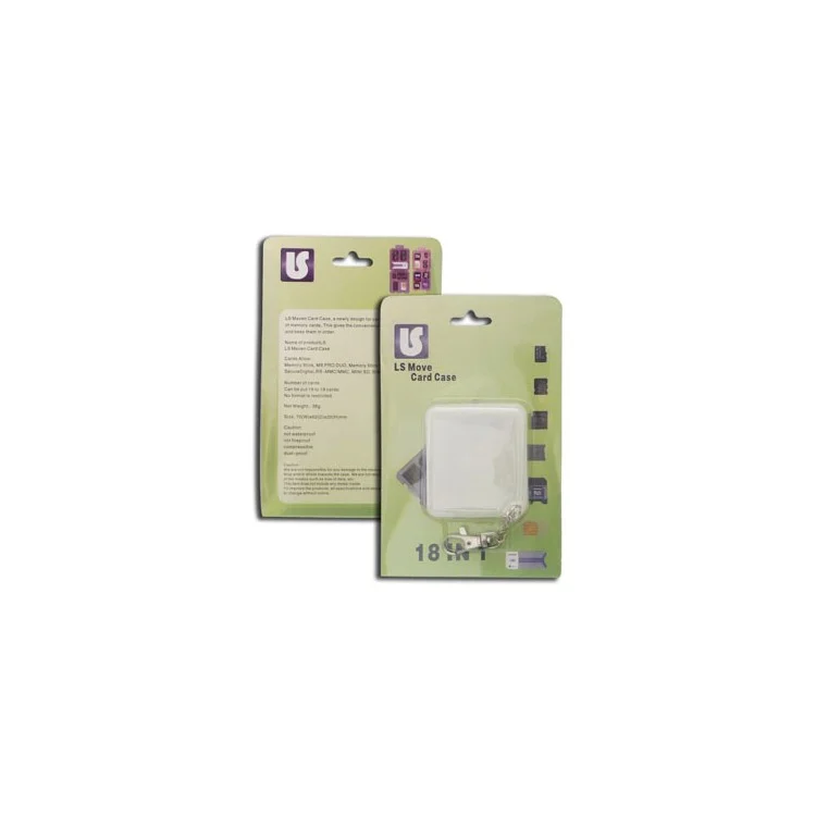 Portable Mini Micro SD SIM Memory Card Holder Case with Keychain