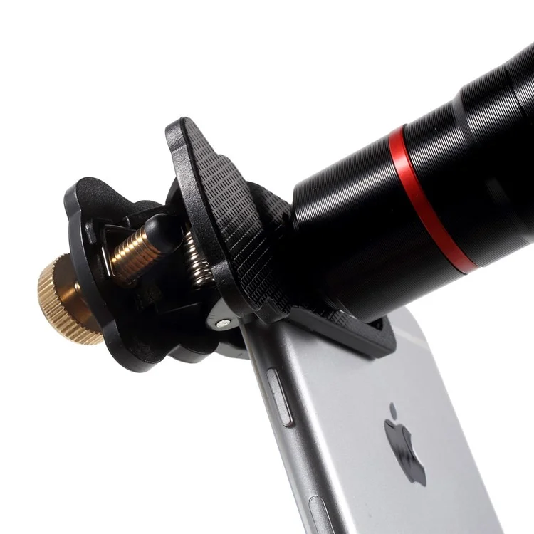Universal Clip 4 in 1 10X Telephone Lens + Fish Eye Lens + Wide-angle & Macro Lens Kit for iPhone iPad Samsung LG Etc - White
