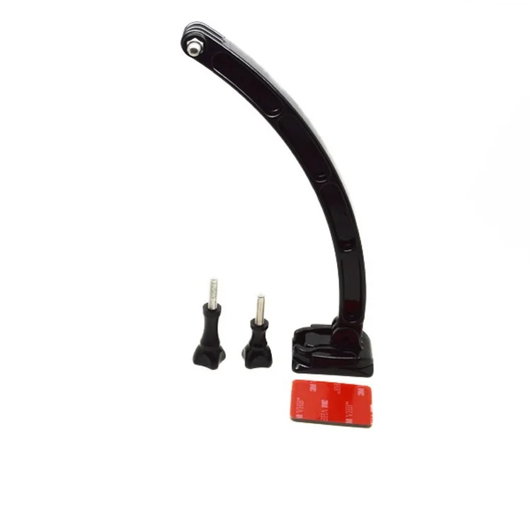 Helmet Extension Arm + Basic Buckle + Curved Adhesive Mount + Sticker + 2 x Screws for Gopro Hero 3+/3/2/1
