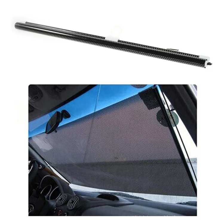 Black Mesh Roll-up Back Window Sun Shield Curtain with Suction Cups Attachment, Size: 40 x 125cm