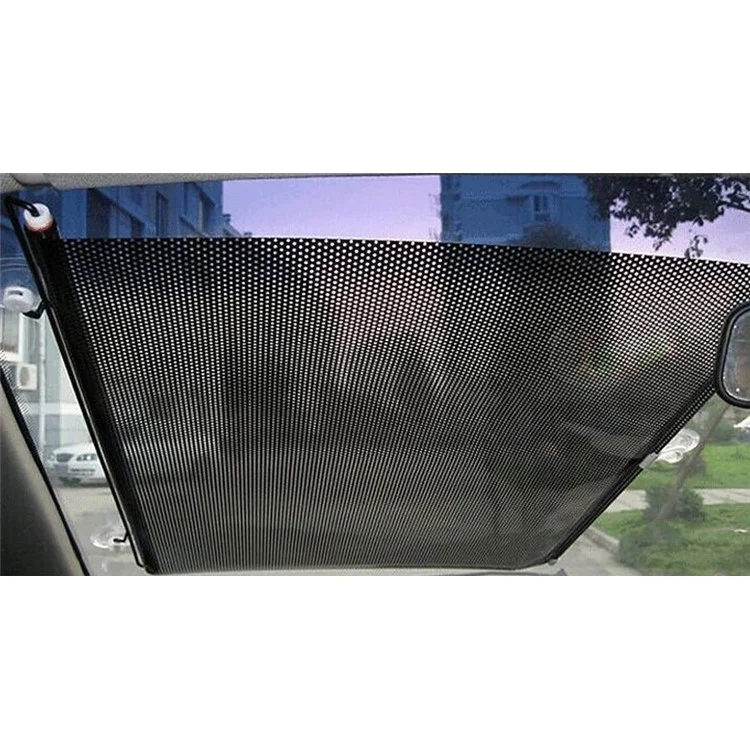 Black Mesh Roll-up Back Window Sun Shield Curtain with Suction Cups Attachment, Size: 40 x 125cm