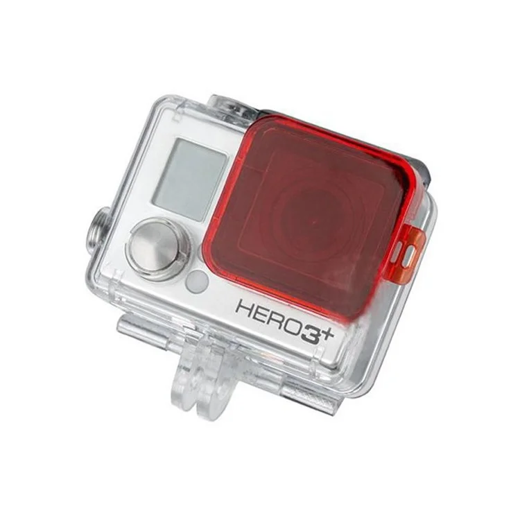 Red PC Under Sea Diving Protective Filter Cover for Gopro Hero 3+