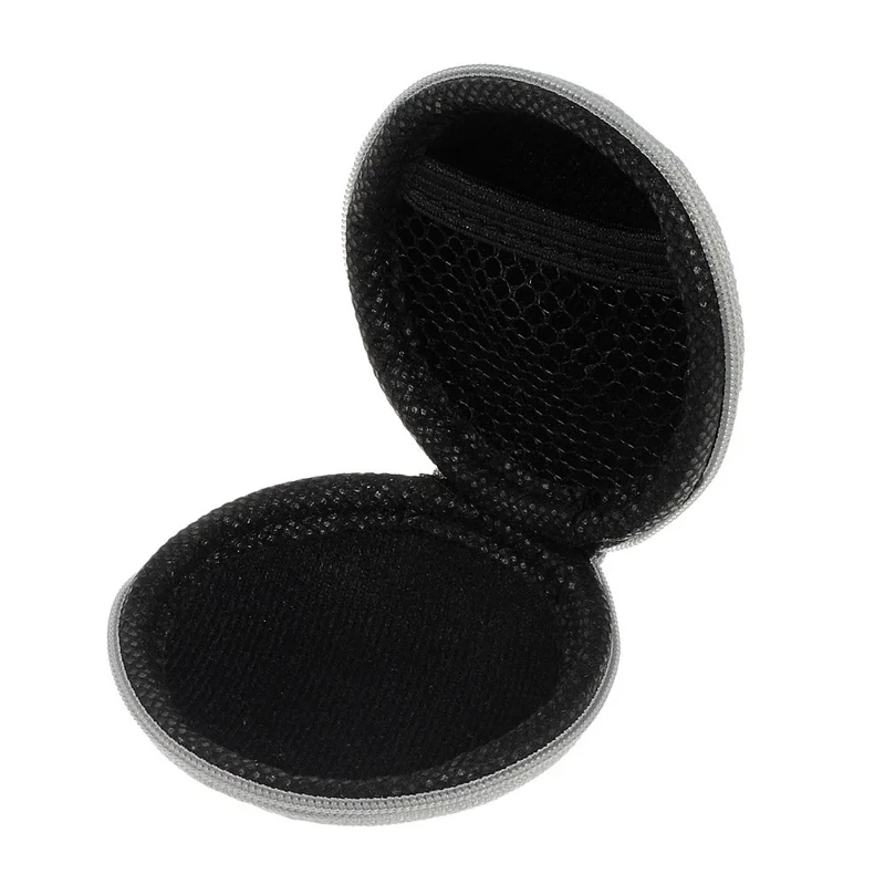 Portable Earphone Headphone Earbud Carrying Storage Bag Pouch - Grey
