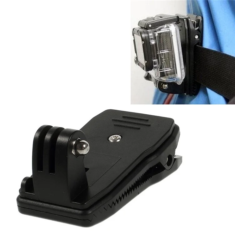 360 Degree Rotary Backpack Strap Quick Release Clamp Mount for Gopro 3+ 3 2