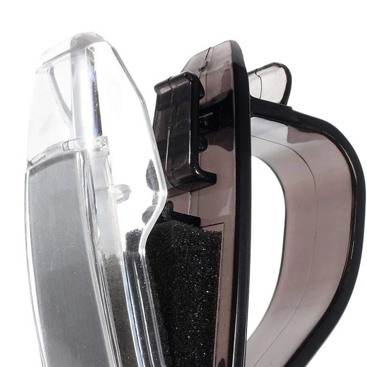 Car Visor Glasses Clip Sunglasses Ticket Holder - Silver