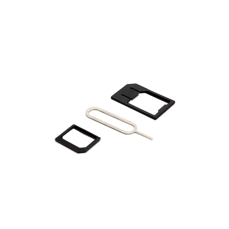 Nano Sim & Micro Dual Sim Cutter for iPhone 4, with 2 Adapters + Pin