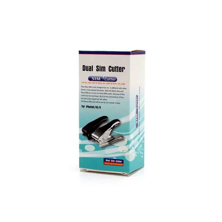 Nano Sim & Micro Dual Sim Cutter for iPhone 4, with 2 Adapters + Pin