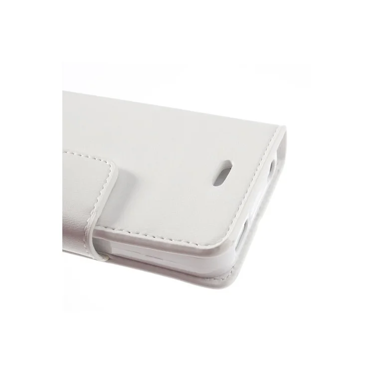Mercury Goospery Sonata Diary Leather Wallet Case for iPhone 4s 4 w/ Stand - White