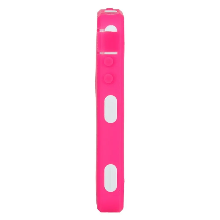 Impact-resistant PC + Silicone Defender Case for iPhone 4 4S - White / Rose