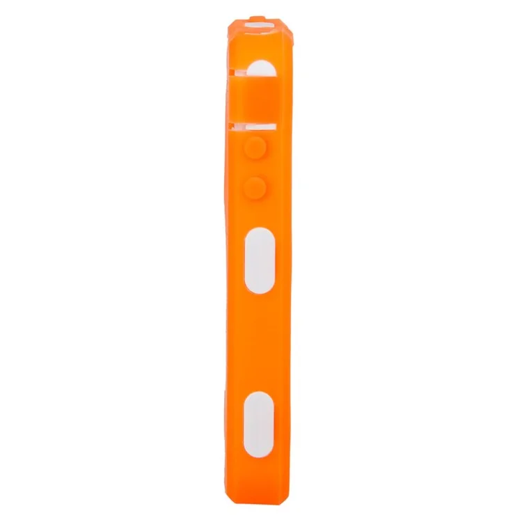 Defender Impact PC + Silicone Combo Case for iPhone 4 4S - White / Orange