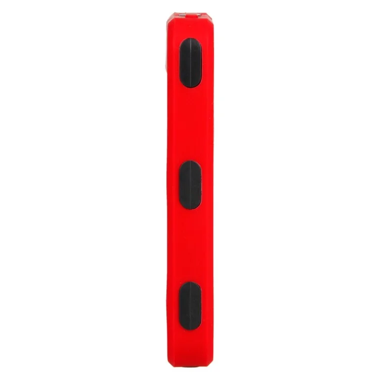 Heavy Duty Defender for iPhone 4 4S PC + Silicone Combo Case - Black / Red