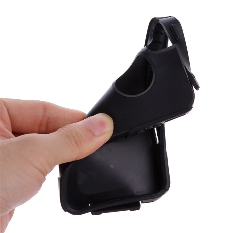 PC + TPU Shockproof and Drop-resistant Shield Case for iPhone 4s 4 - Black