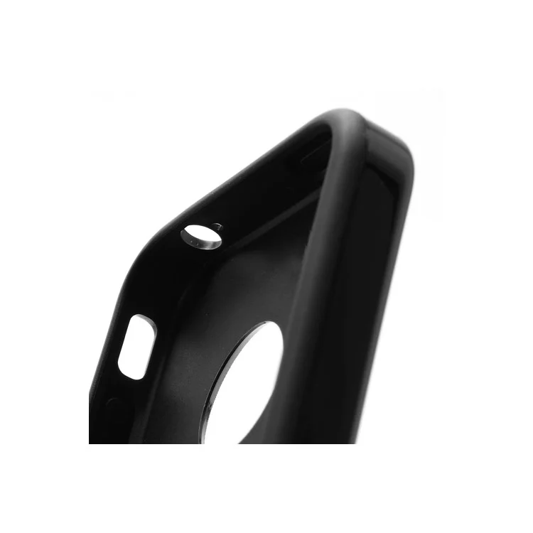 Cool 3D Cube Texture Plastic & TPU Hybrid Case Cover for iPhone 4 4S - Black