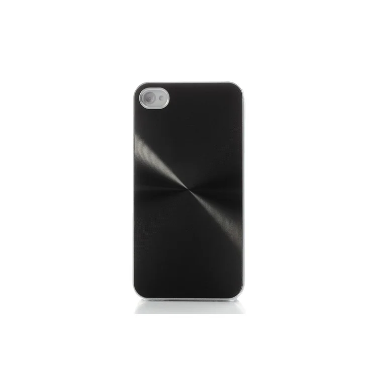 Black CD Veins Plastic Case Cover for iPhone 4 4S